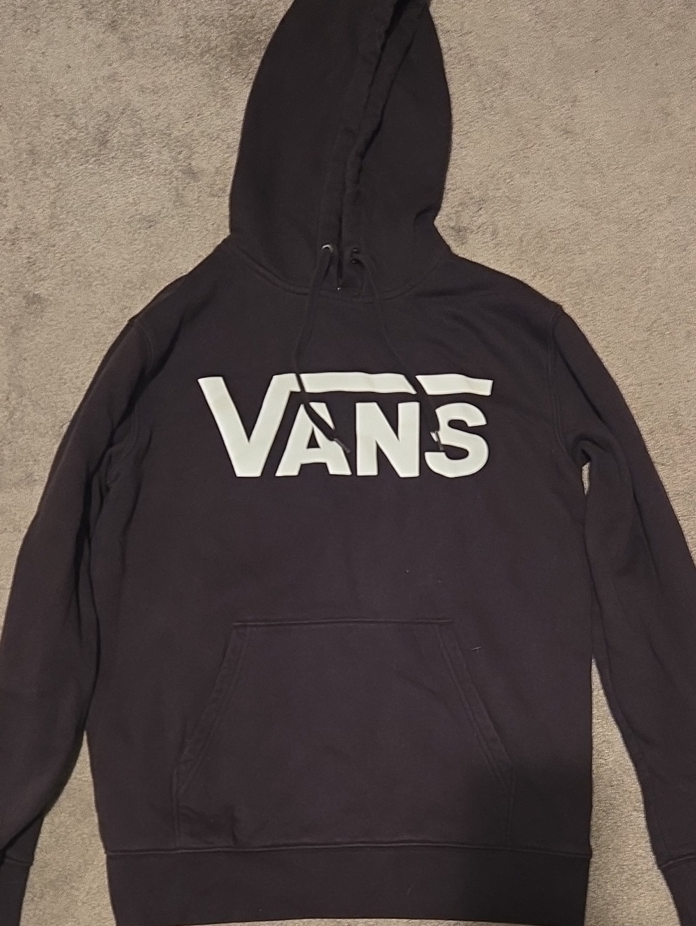 Vans Black Hoodie with White Logo